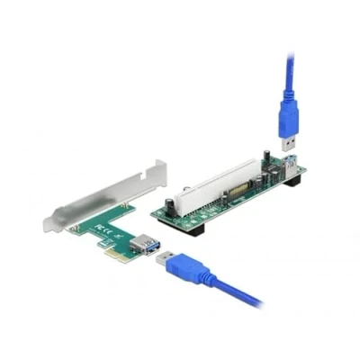 Abbildung von Delock Riser Karte PCI Express x1 zu 1 x 32 Bit Slot mit 60 cm Kabel