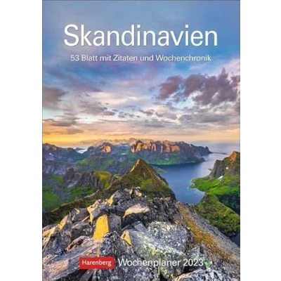 Abbildung von Skandinavien Wochenplaner 2023. Praktischer Foto Kalender mit traumhaften Aufnahmen und Platz für Organisatorisches. Terminkalender Zitaten ... 53 Blatt Wochenchronik