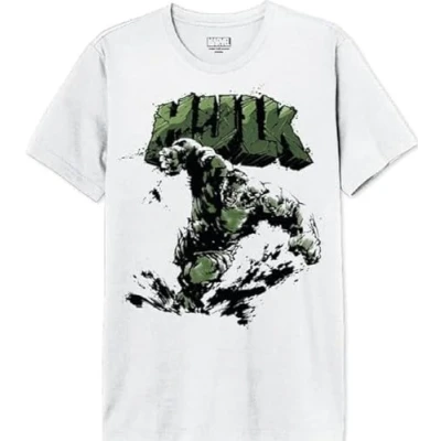 Abbildung von Marvel Herren Mehulkcts080 T Shirt, weiß, XL