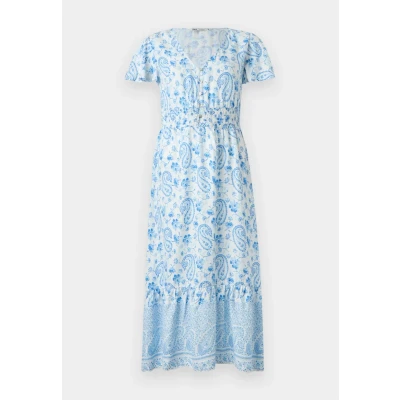 Abbildung von ONLY Onlmarianne LIFE MIDI Dress Freizeitkleid, Damen, Größe: XS, Cloud dancer/blue