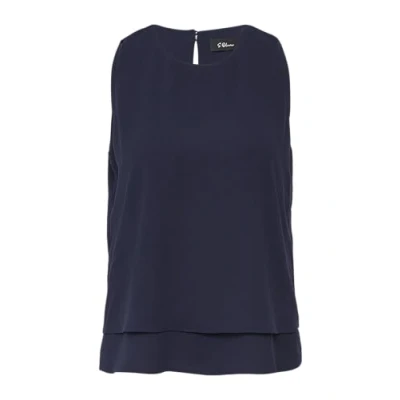 Abbildung von s.Oliver BLACK LABEL Blusentop Doppellagiges Top aus Crêpe Layering