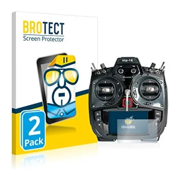 Abbildung von BROTECT (2 Stück Schutzfolie für Graupner mz 16 HoTT (3. Gen.) Displayschutz Folie Ultra Klar
