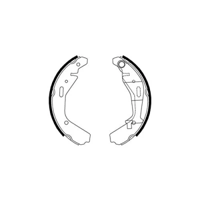 Abbildung von FERODO PREMIER FSB4007 Bremsbacken 200 29 SUZUKI: Ignis 2, I, Wagon R+ II Schrägheck, OPEL: Agila A, SUBARU: JUSTY 3
