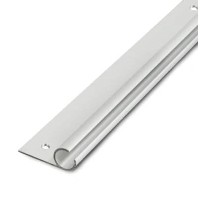 Abbildung von 2 x Alu Kederschiene à 1,2 Meter Kederleiste Neigung 45 Ø10mm (passend für 7 9mm Keder) Aluminium Kederprofil Leiste Wohnwagen Wohnmobil Zelt Vorzelt Sonnensegel Vorzeltschiene