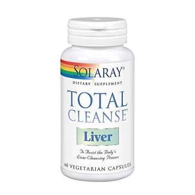 Abbildung von Solaray Total Cleanse Leber 60 Kapseln laborgeprüft Nahrungsergänzungsmittel mit Vitaminen, Pflanzenextrakten, Aminosäuren, Selen &amp; Vitamin C Kur zur Unterstützung der