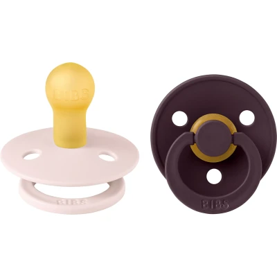 Abbildung von BIBS Colour Schnuller 2er Pack Größe 1, Petal/Plum