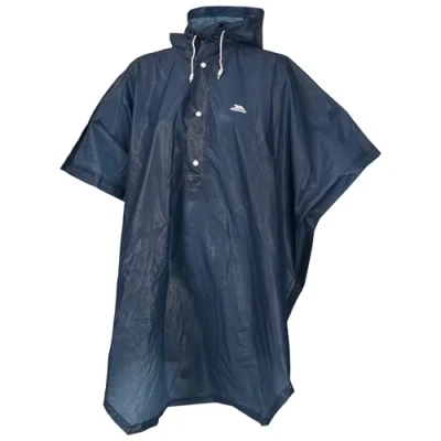 Abbildung von Trespass Erwachsene Kompakt Zusammenfaltbarer Festival Canopy Poncho, Navy Blue, One Size