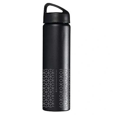 Abbildung von Laken Basic Edelstahlflasche, Trinkflasche Weite Öffnung mit Edelstah Schraubverschluss Bambo, BPA frei 0,75L, Gelb