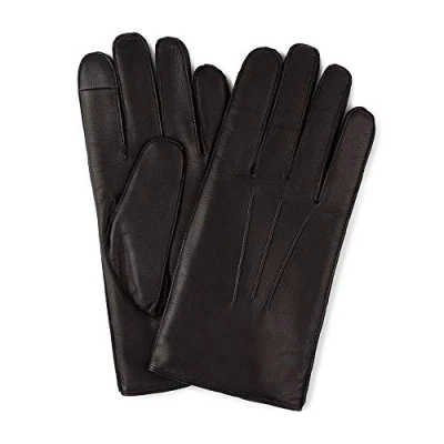 Abbildung von Hackett London Portland Touch Fingerhandschuh, Herren, Größe: Medium, Black