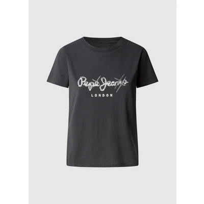 Abbildung von Pepe Jeans Leticia Tshirt print, Damen, Größe: Large, Black