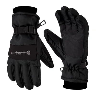 Abbildung von Carhartt Men&#039;s W.p. Waterproof Insulated Work Glove, Black, X Large