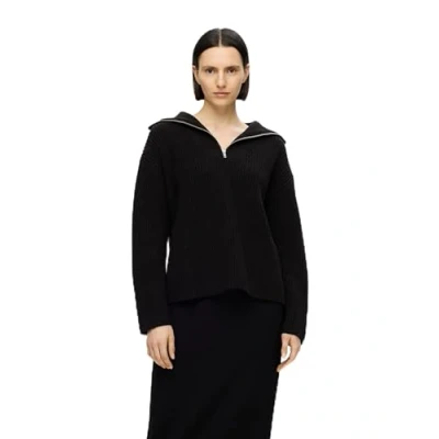 Abbildung von Selected Femme Halfzip Strickpullover, Damen, Größe: XS, Black