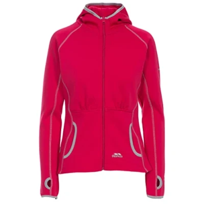 Abbildung von Trespass Sunnyside, Raspberry, XS, Warme Fleecejacke 300g/m² mit Kapuze für Damen, X Small, Rosa / Pink