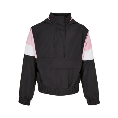 Abbildung von Urban Classics Light 3TONE Windbreaker für Kinder, Größe: 110/116, Black girlypink white