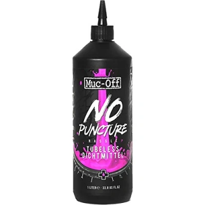 Abbildung von Muc Off No Puncture Hassle Tubeless Reifendichtmittel, 5 l Hochwertiges Reifendichtmittel für Schlauchlose Fahrradreifen mit UV Tracer Farbstoff, Dichtet Risse und Löcher Bis Zu 6 mm ab