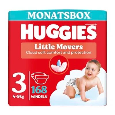 Abbildung von Huggies Baby Windeln Little Movers, Disney Design, Größe 3, 168 St. (3 x 56), Monatsbox