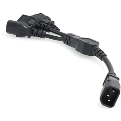 Abbildung von Eonvic IEC 320 C14 Male to 3 x C13 Female Y Splitter Power Cable