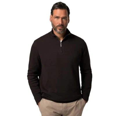 Abbildung von JP1880 Strickpullover, Herren, Größe: 6XL, Deep black