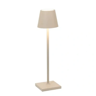Abbildung von Zafferano LED Tischleuchte Akku Poldina Pro Micro 275mm Sand