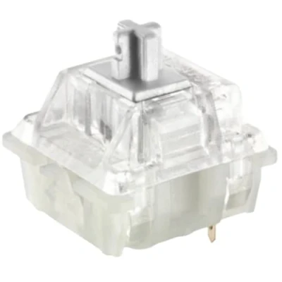Abbildung von Packung mit Cherry MX Tastenschaltern für Mechanische Tastaturen Plate Mounted Switches MX1A51NA (Cherry RGB Speed Silver, 65 Stück)