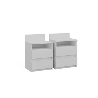 Abbildung von Vicco Nachtschrank Monty, Weiß, 39.6 x 59.1 cm 2er Set