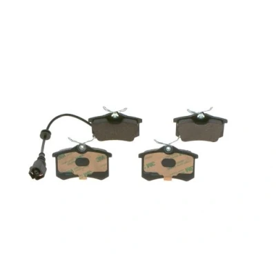 Abbildung von BOSCH 0 986 424 813 Bremsbelagsatz Low Metallic mit integriertem Verschleißsensor Anti Quietsch Blech, Montageanleitung