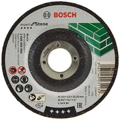 Abbildung von Bosch Professional 1x Trennscheibe Gekröpft Expert for Stone (für Stein, C 24 R BF, Ø 125 mm, 2.5 Zubehör Winkelschleifer)