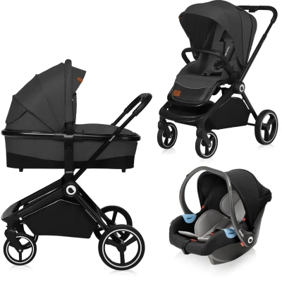 Abbildung von Lionelo 3 in 1 Mika Kombikinderwagen, Grey Graphite