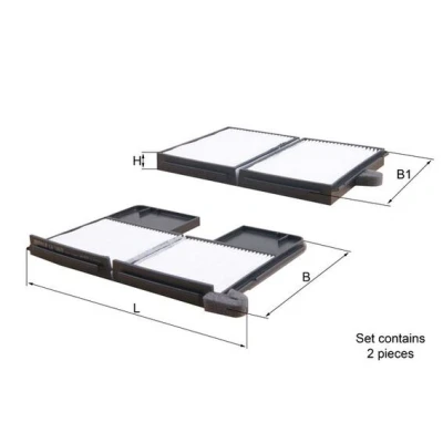 Abbildung von Filter, Innenraumluft MAHLE ORIGINAL LA 186/S