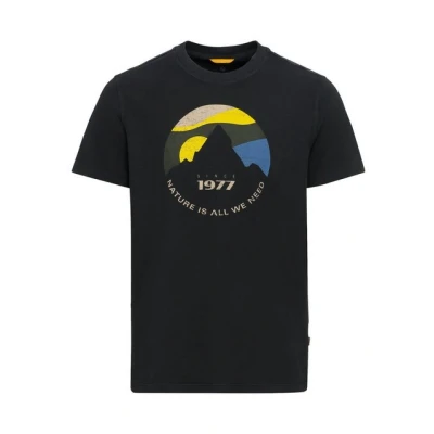 Abbildung von camel active AUS Nachhaltigem Organic Tshirt print, Herren, Größe: Large, Asphalt