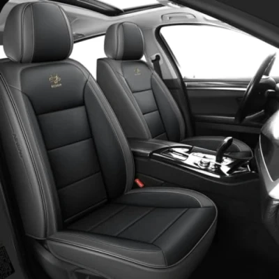 Abbildung von ORAWLE Sitzbezüge Auto Autositzbezüge Universal Set für Volkswagen VW Tiguan 2 Gen/Tiguan Allspace 2016 2017 2018 2019 2020 2021 2022 2023 Zubehör: Schwarzgrau