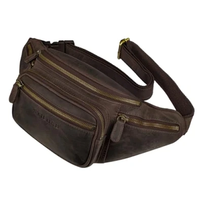 Abbildung von STILORD Bauchtasche &quot;Caspar&quot; Gürteltasche Leder Groß