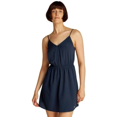 Abbildung von Tommy Jeans Damen Kleid Essential Strap Mini, Blau (Dark Night Navy), XL