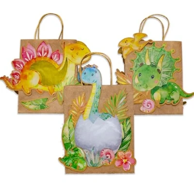 Abbildung von Papierdrachen 3 Laternen zum Selber Basteln Henkeltüten mit Transparentpapier und Stanzteilen Dinosaurier für Mädchen Jungen Ideal Kindergartenkinder Set 5