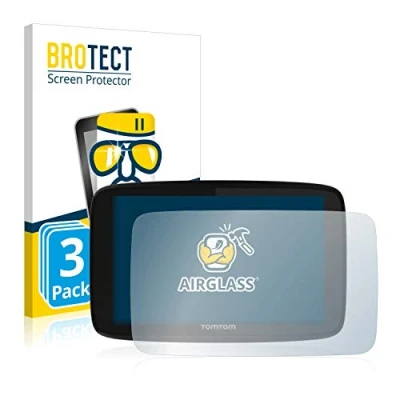 Abbildung von BROTECT Schutzglas für TomTom GO 520 / 5200 (3 Stück) Schutzfolie Panzer Folie Glas [Extrem Kratzfest 9H, Anti Fingerprint, Ultra Transparent]