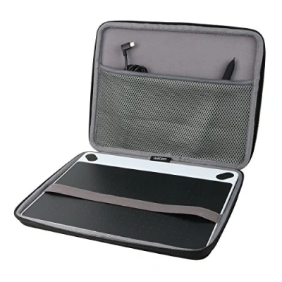 Abbildung von co2CREA Harte reiseschutzhülle Etui Tasche für Wacom Intuos M Mobiles Zeichentablett (Tasche M, passt Nicht 3D und Pro M)