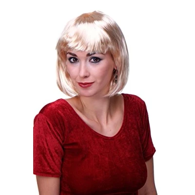 Abbildung von WIG ME UP PW0114 P02 Sexy Party Perücke Bob Disco Kurz &amp; Frech Go Burlesque Hellblond