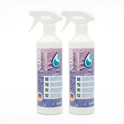 Abbildung von EVERCLEEN Imprägnierspray 2X 500ml Schützt effektiv gegen Regen &amp; Nässe Schuh Textilimprägnierung 100% biologisch abbaubar, geruchsfrei!