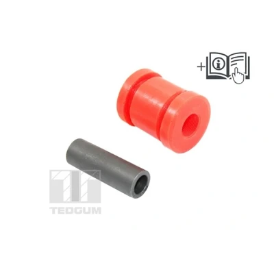 Abbildung von TEDGUM 00657321 Querlenkerlager mit Fettkappe, Montageanleitung Hinterachse beidseitig PU (Polyurethan) SUZUKI: SX4 I Schrägheck