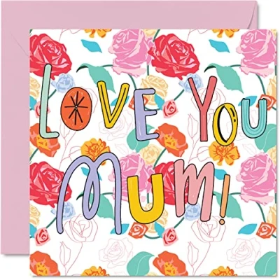 Abbildung von Stuff4 Heartfelt Geburtstagskarten für Mama Look What I Made Happy Birthday card for Mum from Daughter Son, Mum, 145mm x Special Greeting Cards Mom