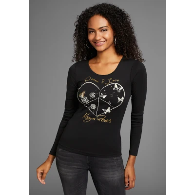 Abbildung von KangaROOS Langarmshirt mit Herz Print NEUE KOLLEKTION