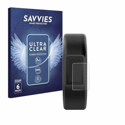 Abbildung von Savvies 6 Stück Schutzfolie für Garmin Vivosport Displayschutz Folie Ultra Transparent
