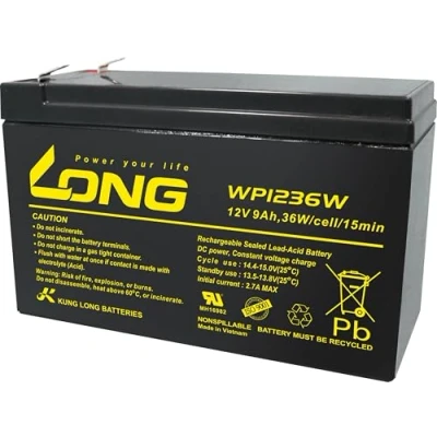Abbildung von Lang WP1236W Blei Säure Akku 12 V 9 Ah Bleivlies (B x H T) 151 102 65 mm Flachstecker 6,35 Geringe Selbstentladung, wartungsfrei