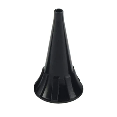 Abbildung von GIMA Mini Einweg Ohrenspekulum, Ø 2.5 mm, Schwarze Farbe, Latexfrei, Packung mit 100 Stücken