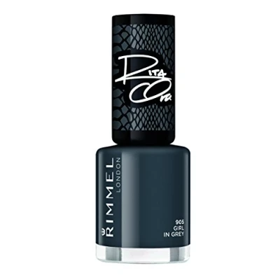 Abbildung von Rimmel London Super, Nagellack, dunkelgrauer Glanz, 8 ml