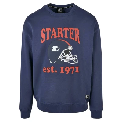 Abbildung von Starter Football Crewneck Sweatshirt, Herren, Größe: Large, Darkblue