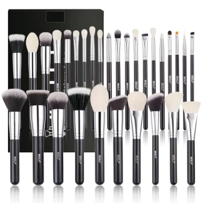 Abbildung von BEILI Pinselset Makeup, Schminkpinsel Set, 30 Stück Professionelle Make up Pinsel Set mit Detail Lidschattenpinsel, Foundationpinsel, Rougepinsel, Contouringpinsel, Concealerpinsel, Highlighterpinsel