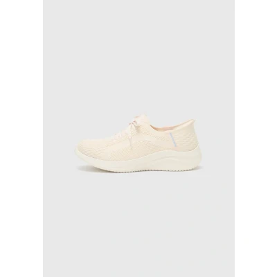 Abbildung von Skechers Damen Hands Free Slip ins Ultra Flex 3.0 Brilliant Path Sneaker, Natural Knit Periwinkle Trim, 39 EU Weit