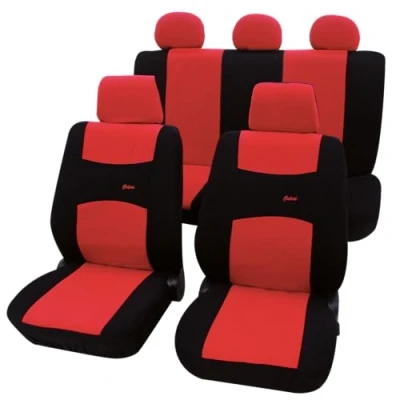 Abbildung von PETEX Auto Sitzbezüge Universal Komplett Set 11 teilig Colori rot, Eco Class mit SAB 1 Vario