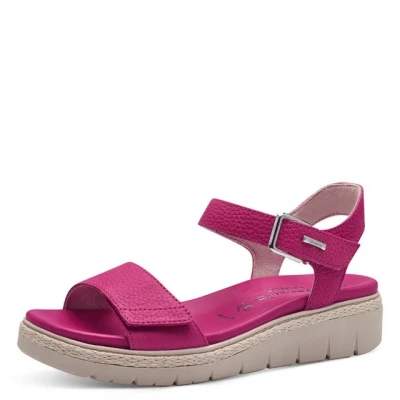 Abbildung von Tamaris Relax Plateausandalette, Damen, Größe: 41, Fuxia Schuhe
